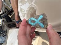 Teal rock